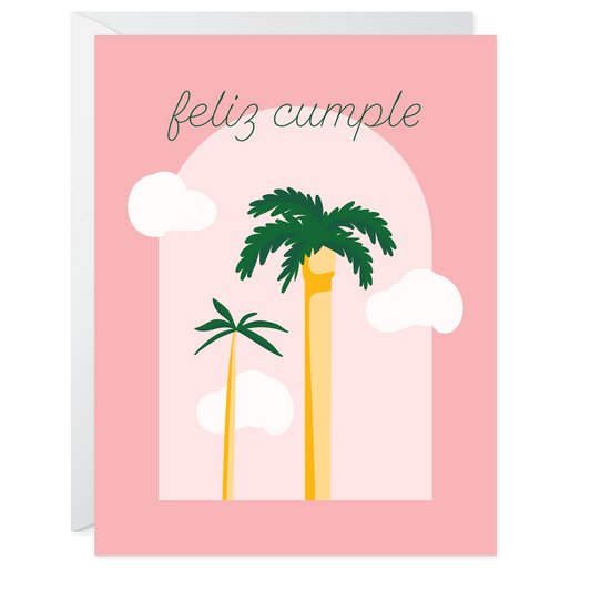 Palm Tree Birthday Card